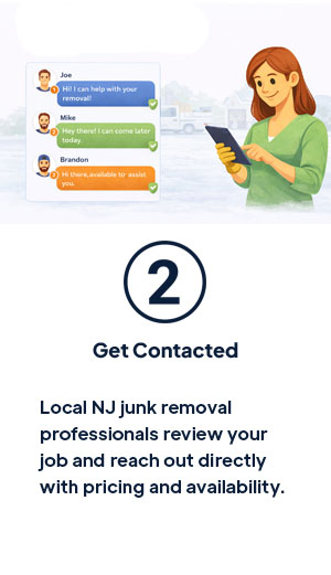 Get Contacted by Local Junk Removal Professionals - CleanoutHub Step 2